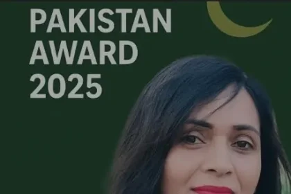 Talented Daughter of Kashmir Dr. Maria Zulfiqar crowns with The Pride of Pakistan Award: