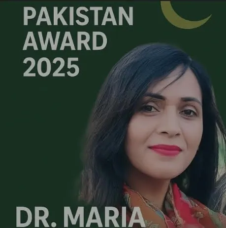 Talented Daughter of Kashmir Dr. Maria Zulfiqar crowns with The Pride of Pakistan Award:
