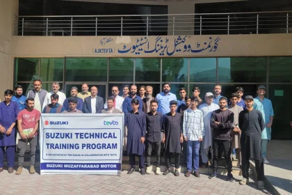 One-Day Training Workshop holds at govt VTI Muzaffarabad in Collaboration with Pak Suzuki Motors