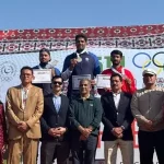 Javelin star Arshad Nadeem rouses crowd, wins gold at National Games