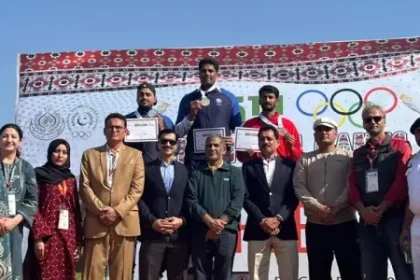 Javelin star Arshad Nadeem rouses crowd, wins gold at National Games