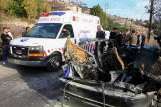Three killed in Israeli strike on vehicle in Lebanon