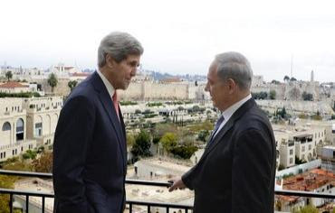 PM Binyamin Netanyahu and US Secretary of State John Kerry, December 6, 2013. Photo: Matty Stern/U.S. Embassy Tel Aviv